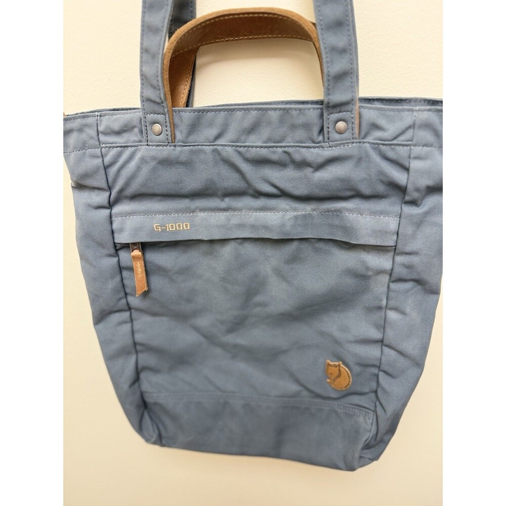Fjällräven Totepack No. 1 Dusk Blue Gray G-1000 Convertible Tote Backpack - Picture 3 of 13